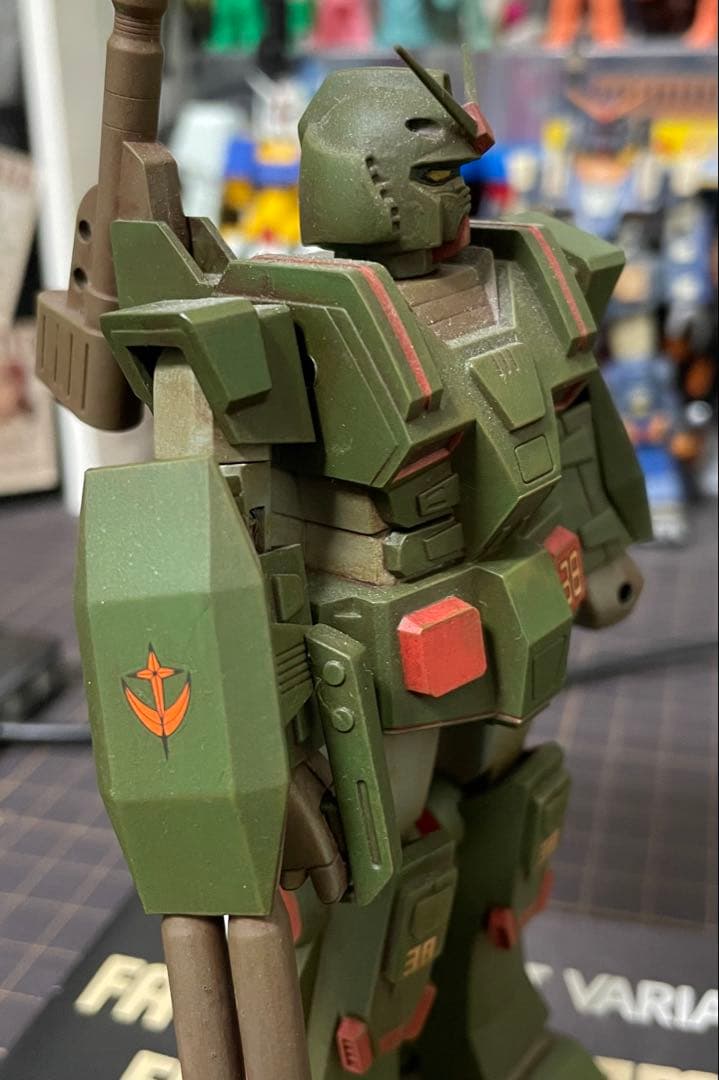 1/144 MSVガンダムフルアーマータイプ プラモデル 旧キット 全塗装