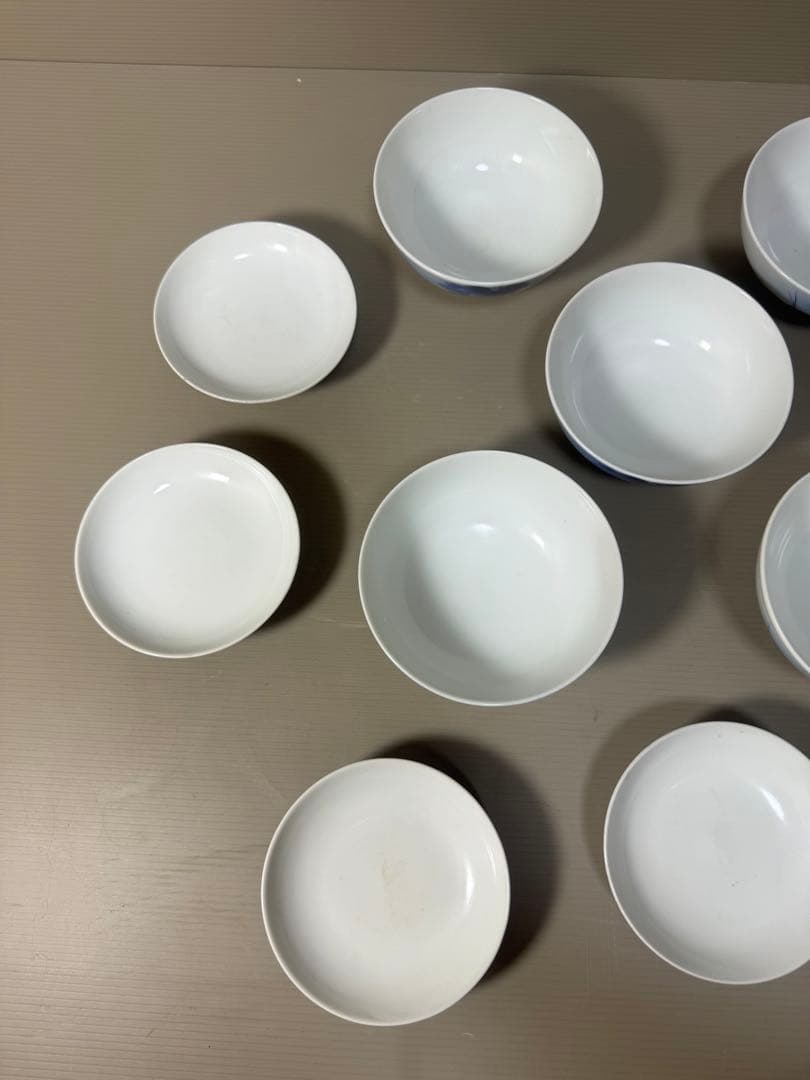 2211  有田焼 芳祥堂特製　葡萄瑠璃　蓋茶碗　5客