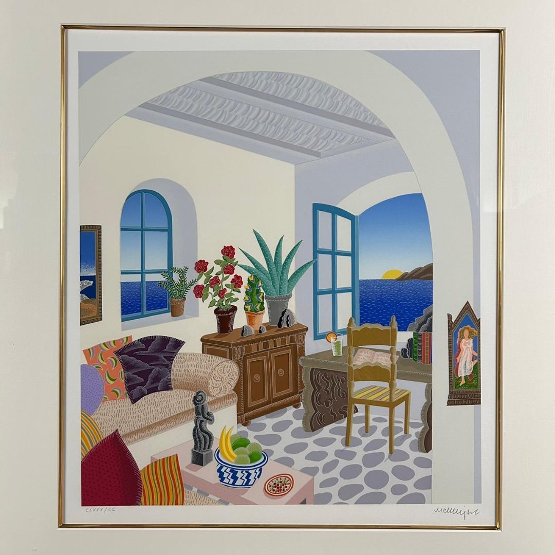 美品 トーマス・マックナイト「カラファティ」シルクスクリーン 直筆サイン入