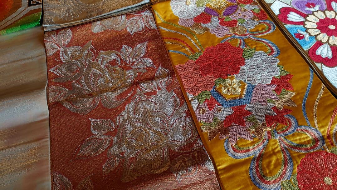 袋帯　着物　帯　刺繍　金糸　旧家　１０種　１０枚