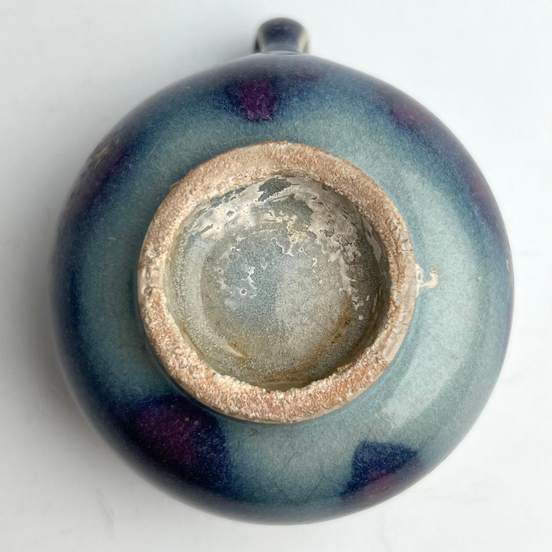 鈞窯天藍釉紫斑水洗 唐物 中国古玩 中国美術 A922