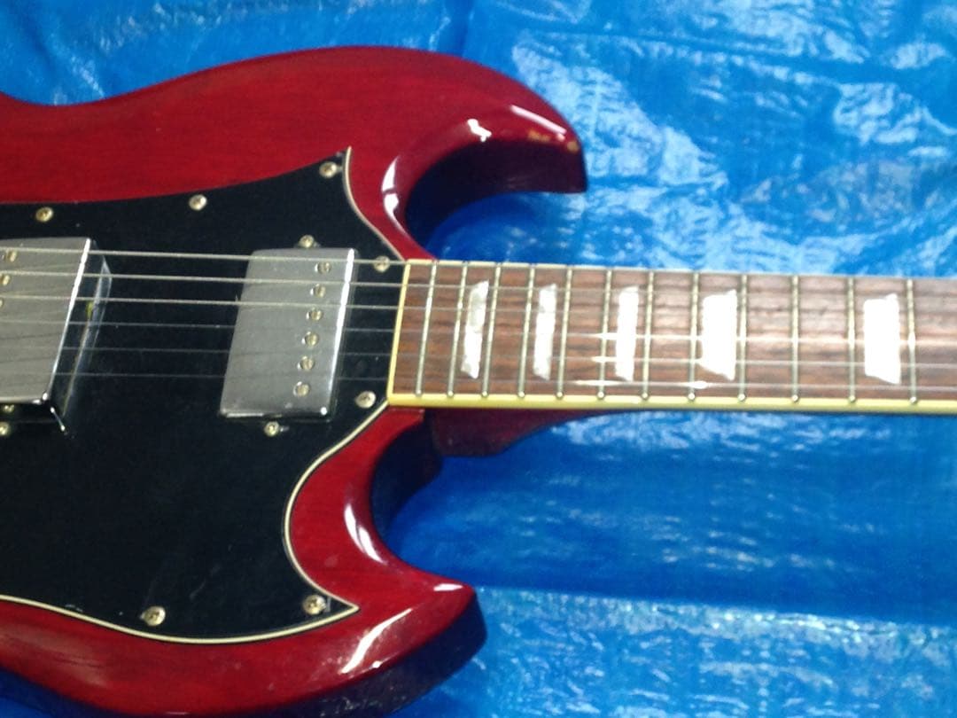 ジャンク Blitz SGスタイル エレキギター レッド