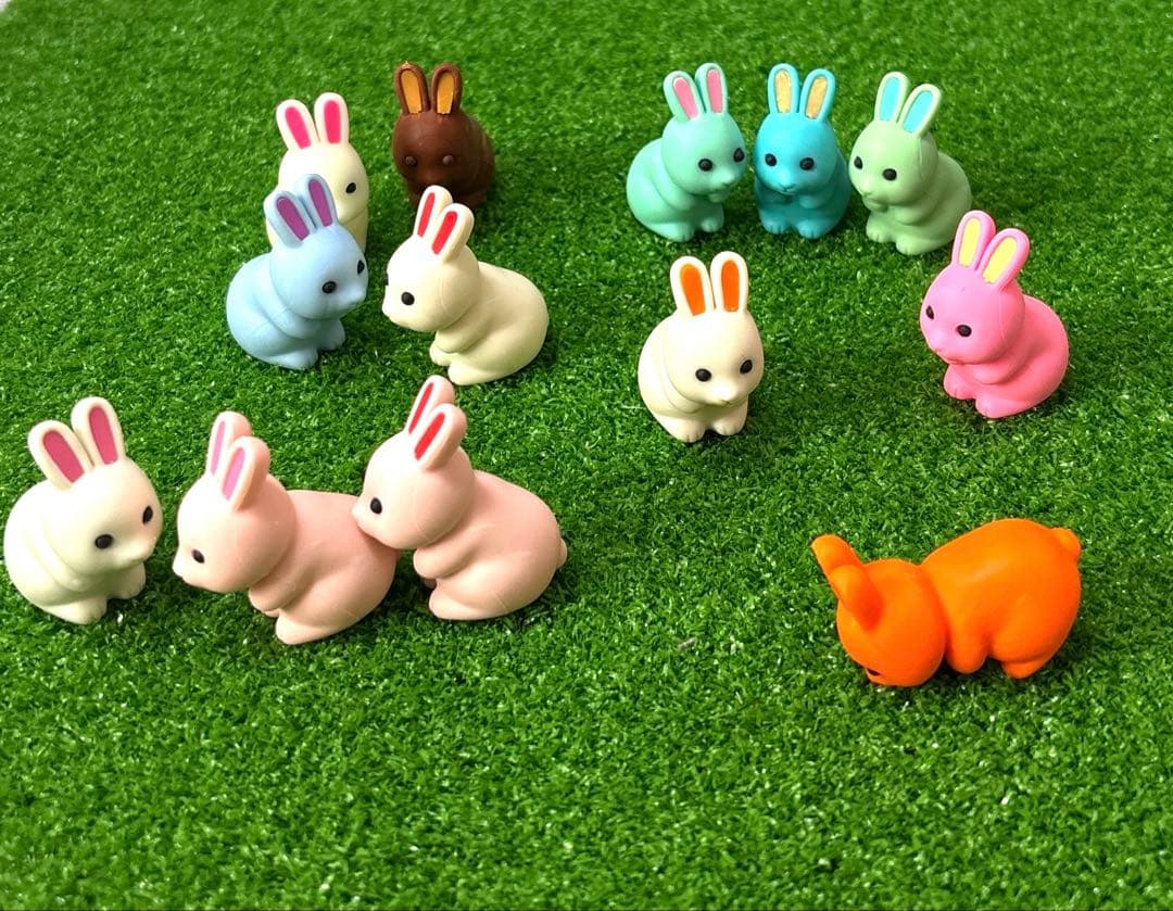 ☆伊東屋銀座店限定☆イワコー×伊東屋 限定ガチャ うさぎ5色つき