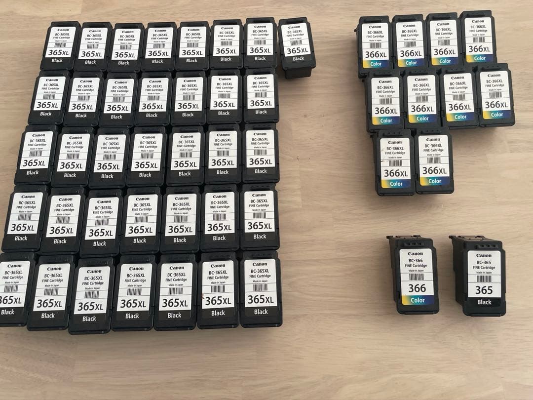 キャノン canon 使用済 インク 48個 365XL 366XL など