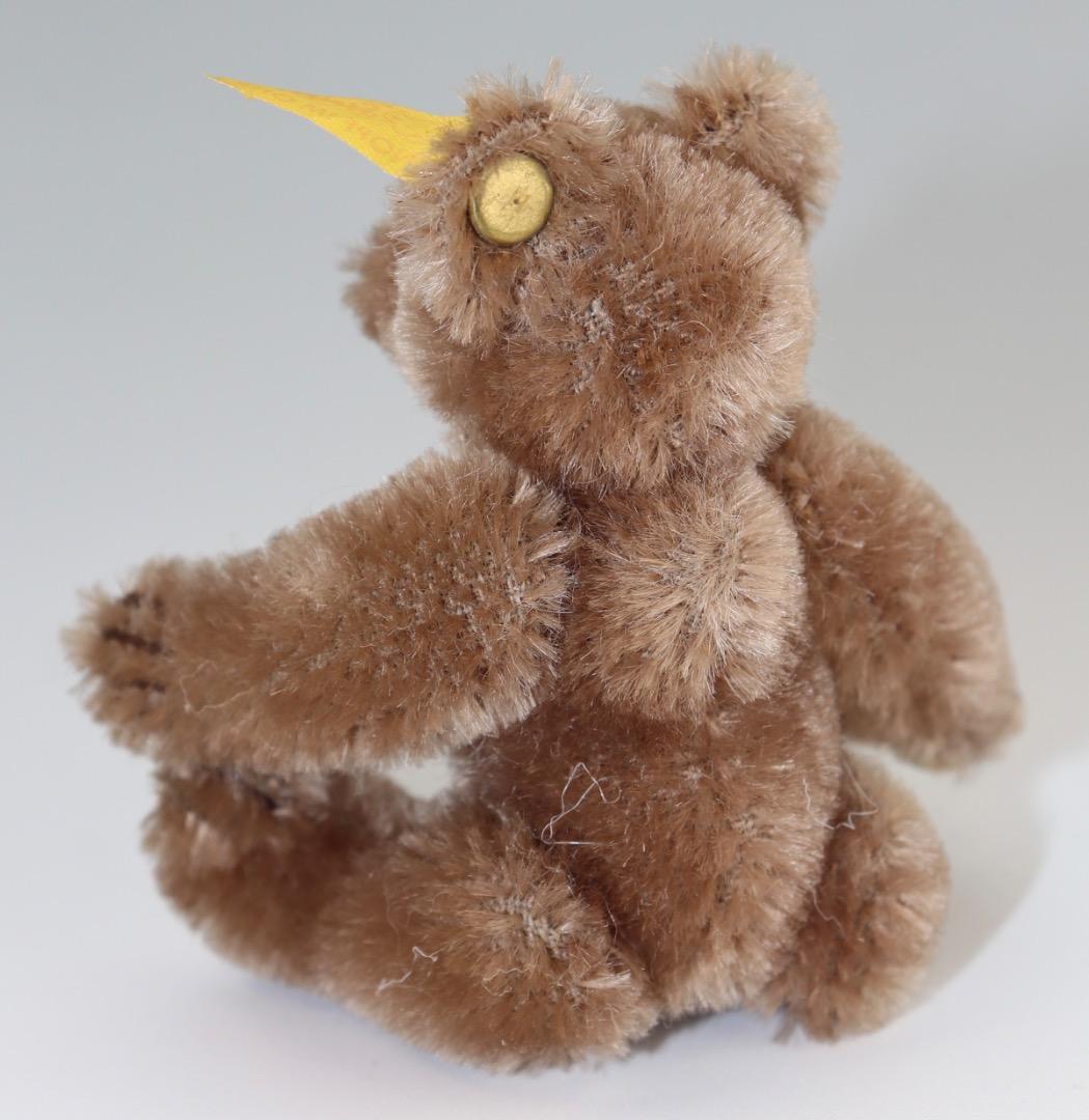 Steiff テディベア ブラウン1909年レプリカ・テディ黄色タグ9cm D