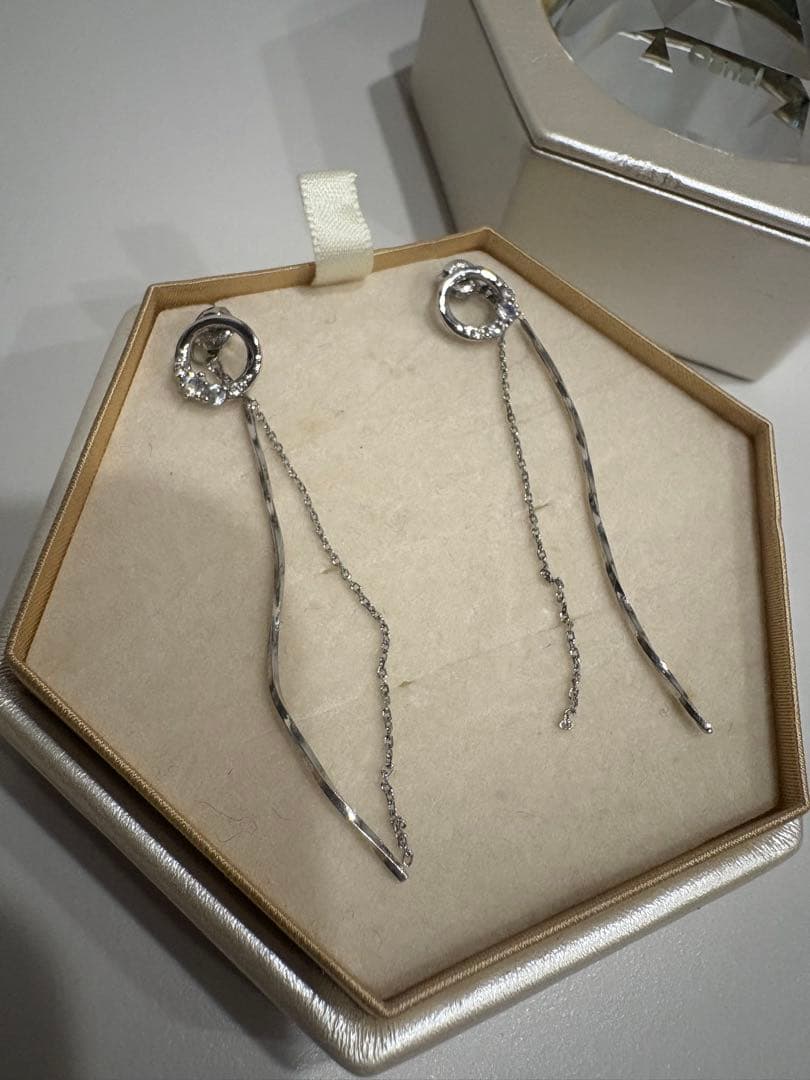 Canal k10 ホワイトゴールド ピアス