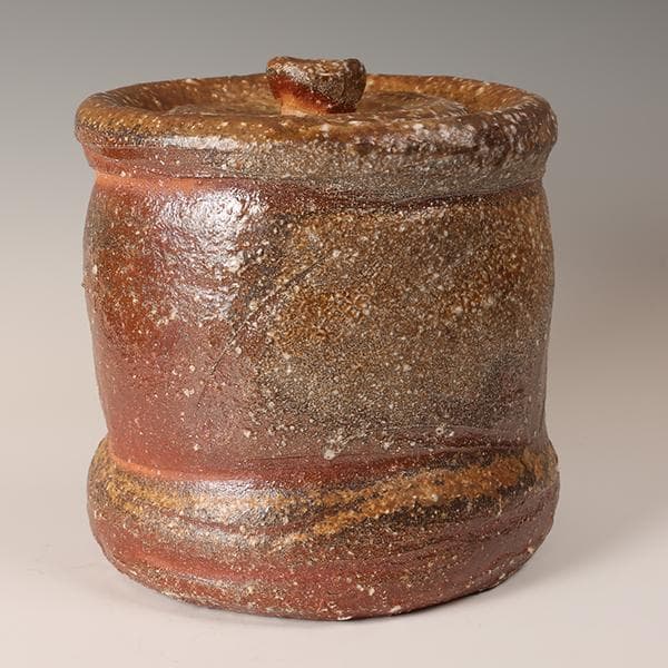 信楽焼　水指　上田光春（六代上田直方)　【茶道具・陶器】