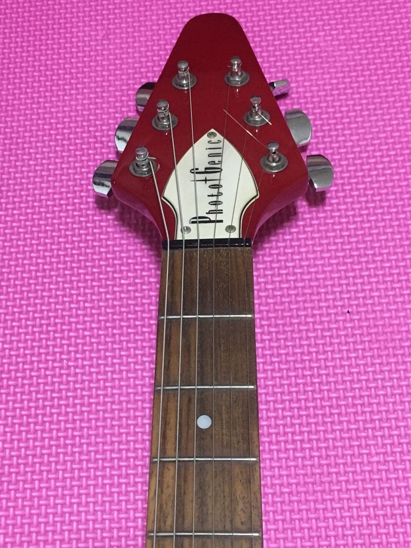 フライングV 木目 エレキギター Photogenic Flying V 美品