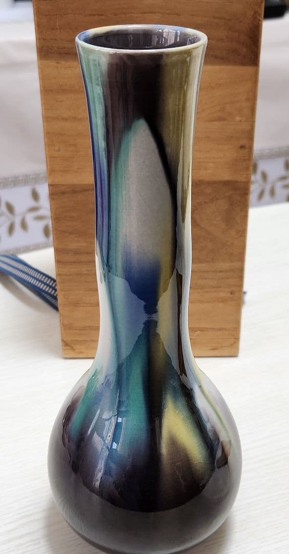 徳田正彦　九谷焼　花器