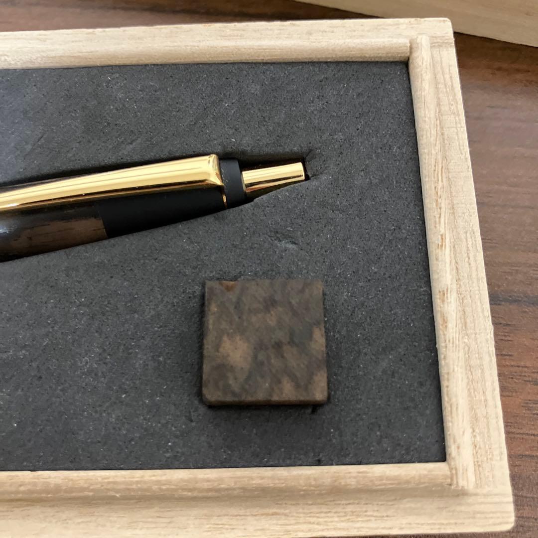 野原工芸 超特上黒柿孔雀杢　ボールペン