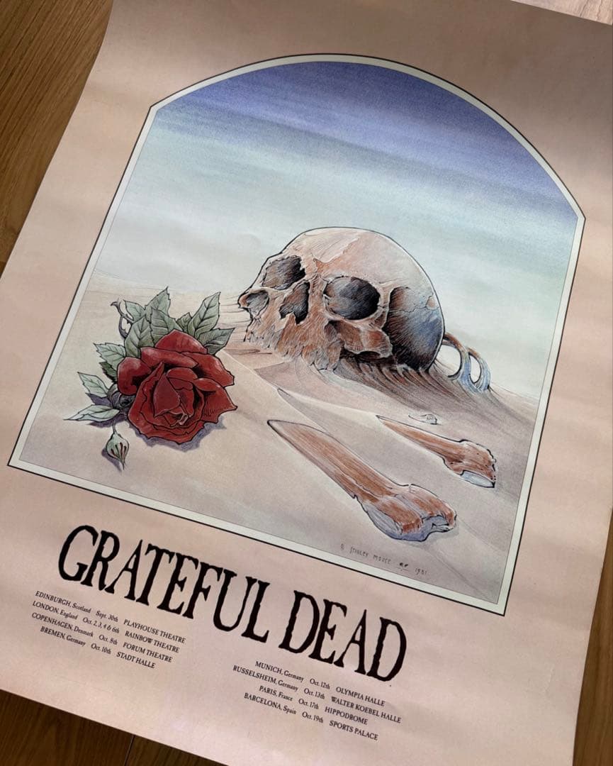 コレクション Grateful Dead 1981 European Tour Poster