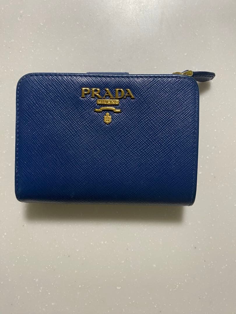 ★ ひつ☆ ★PRADA ミニ財布 サフィアーノレザー L字ファスナー