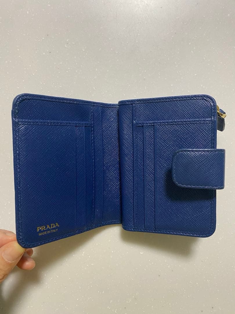★ ひつ☆ ★PRADA ミニ財布 サフィアーノレザー L字ファスナー