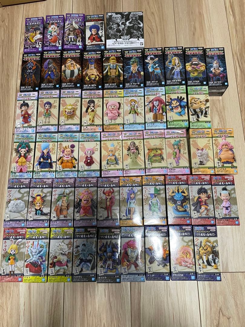 ワンピースワーコレ 計５３個まとめ売りワノ国　鬼ヶ島　百獣海賊団　まとめ売り