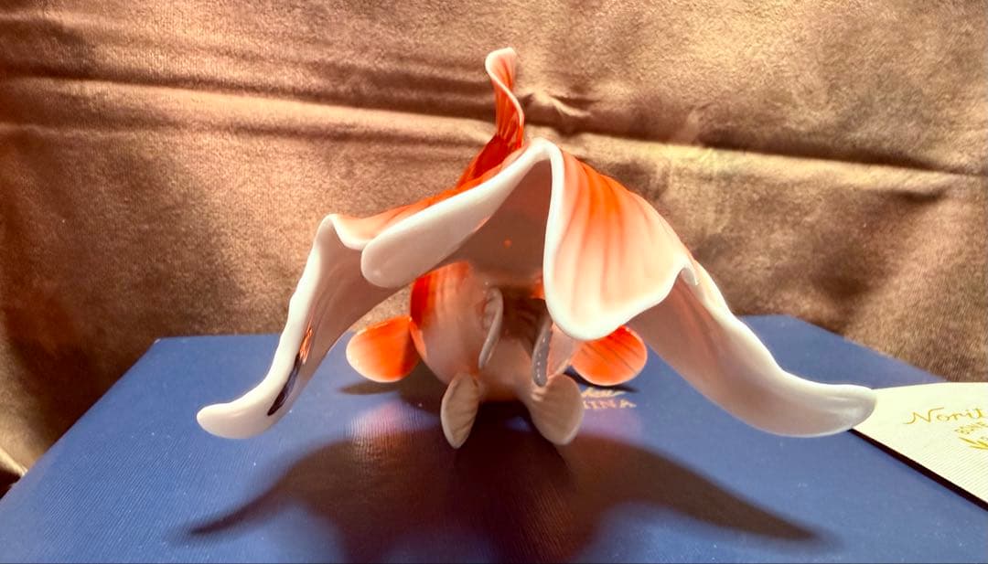 Noritake ノリタケ 金魚（大）置物 オールドノリタケ 極美品 外箱