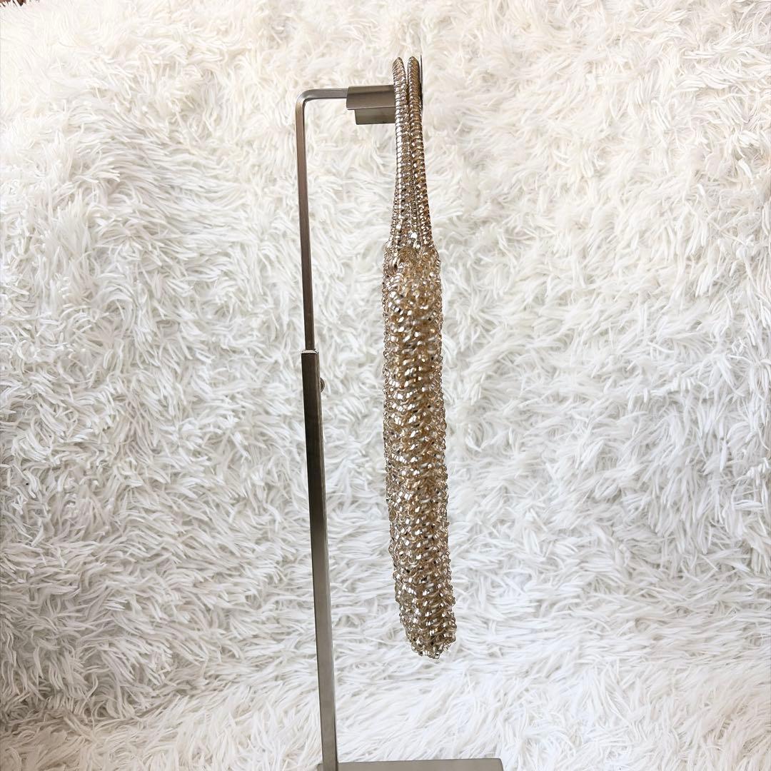 極美品　アンテプリマ　スクエアミディアム　シルバーゴールド　ショルダーチェーン付