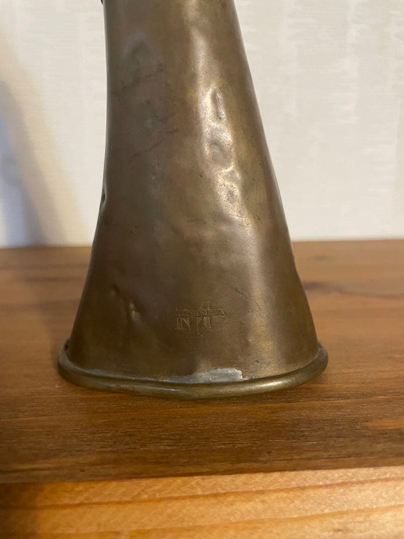 チャルメラ 豆腐屋 ラッパ MT HORN 希少 金属製円錐形工芸品