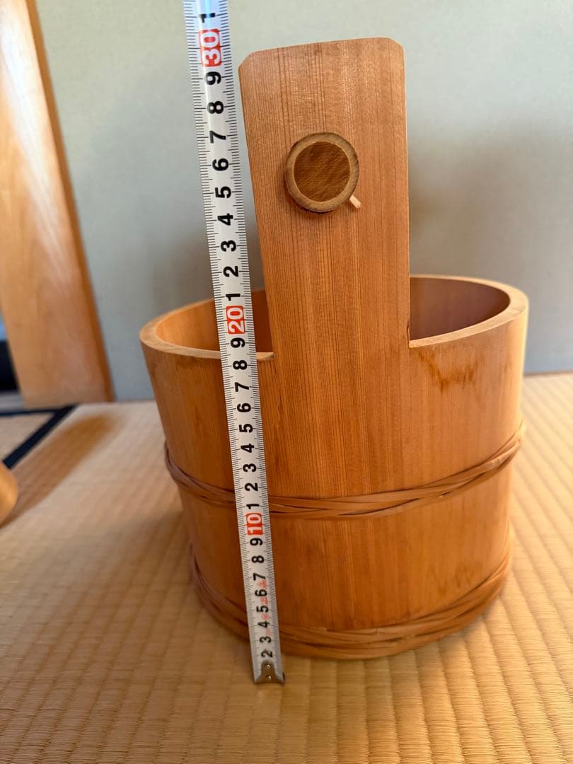 竹製 茶道具 水桶と柄杓