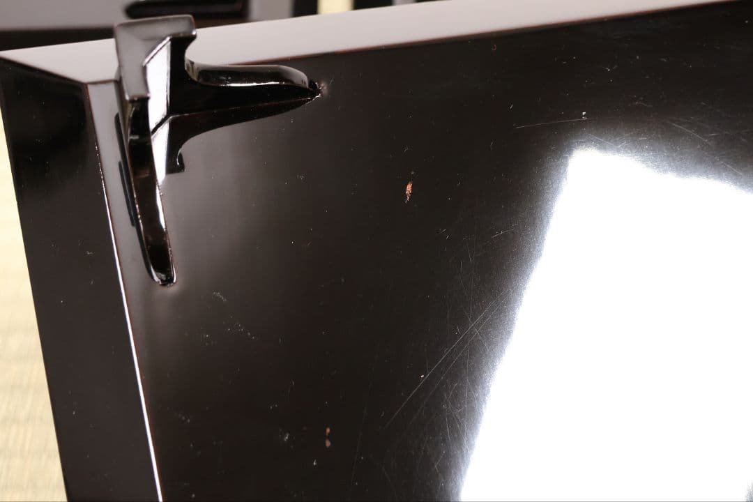 一富士二鷹三茄子 金蒔絵 黒塗四方膳 足付 五客 35cm 木製漆器【CM389