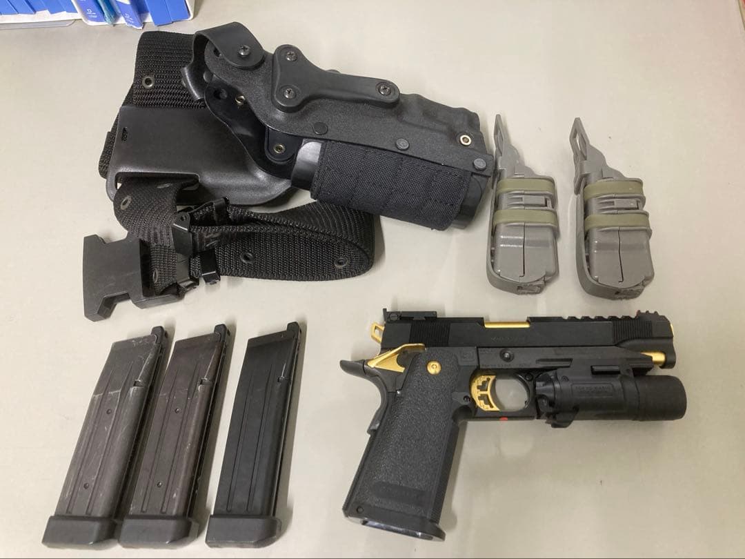 Kaz ハイキャパ5.1 ゴールドマッチ ガスブローバック ➕オマケ