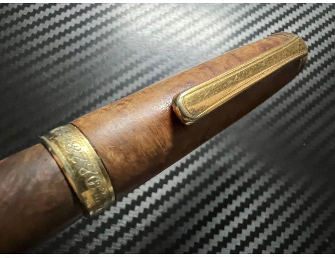 美品 プラチナ 3776 センチュリー ブライヤー 万年筆 M 中字