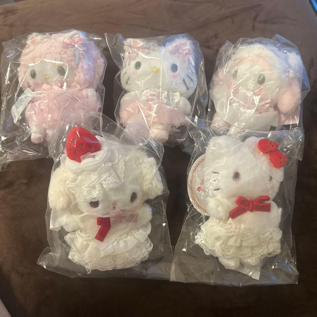 サンリオ　マスコットホルダー　　ショットケーキ　白猫　まとめ売り