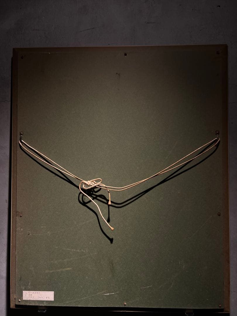 肉筆油彩　直筆サインあり