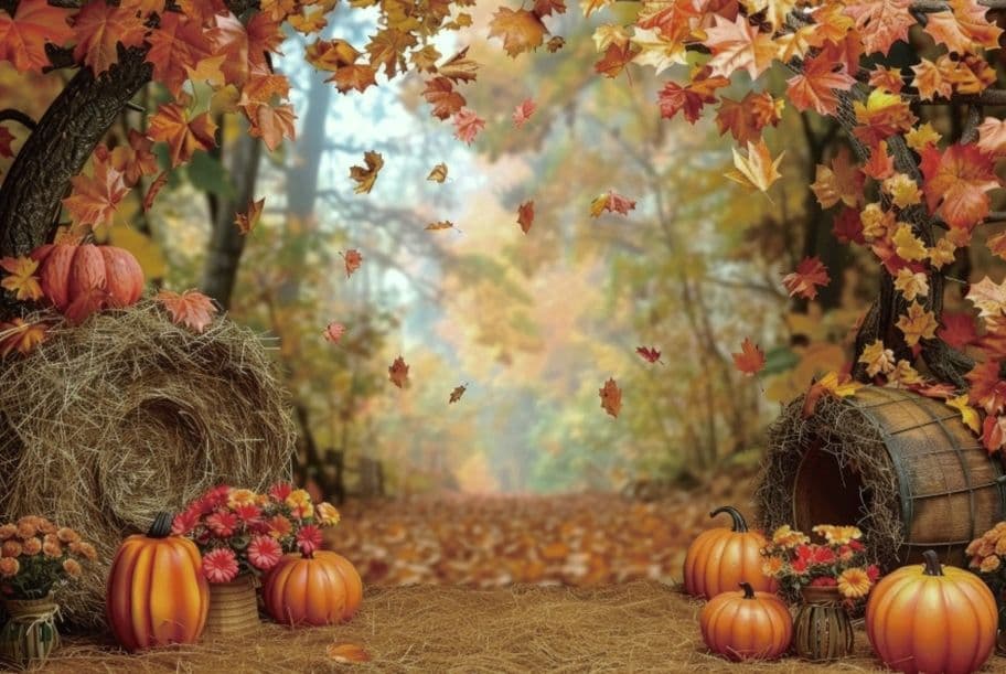 紅葉　背景布秋XD①　ペット撮影用　80×120cm　トリミングチョーカー販売中