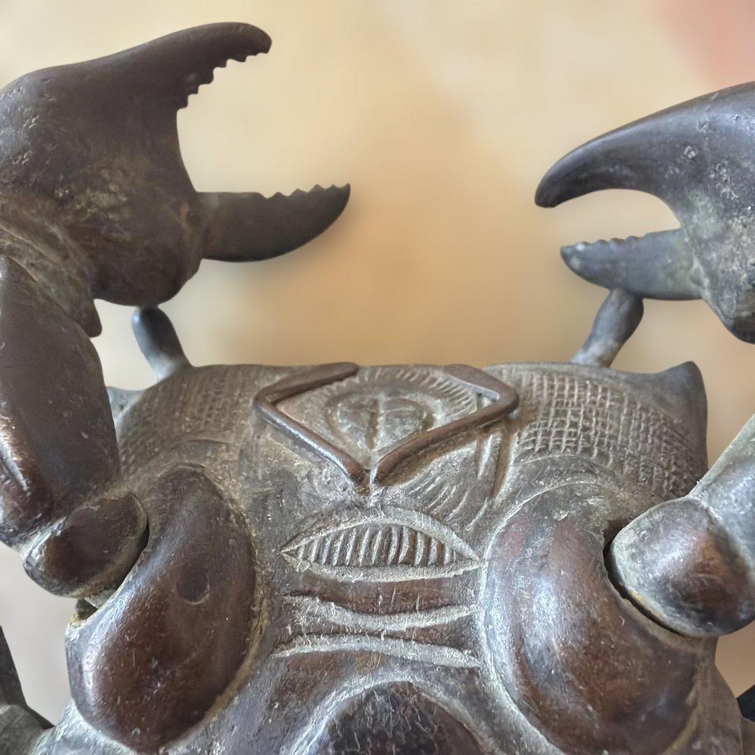 ア*ー様 金属製カニのアートオブジェ 明治时期1868–1912年