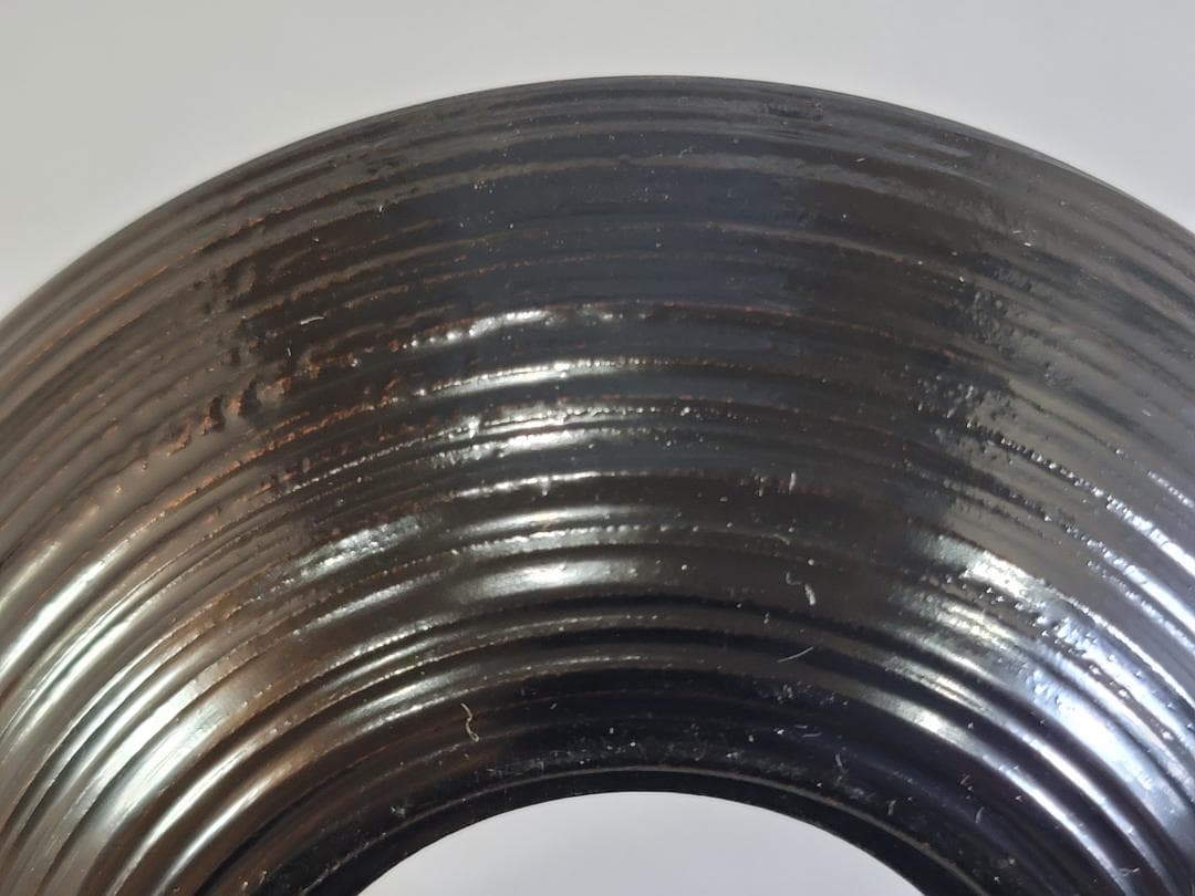 古美術 煎茶 漆 仿 長寛 茶托 共箱 美品 特製 十客