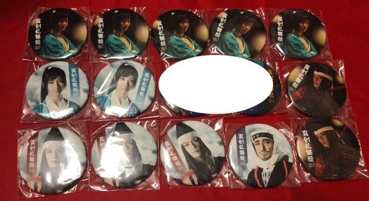 ミュージカル刀剣乱舞 刀ミュ 缶バッジ 歴史人物 らぶフェス 沖田 義経 弁慶