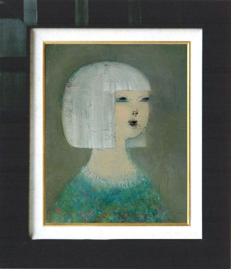 油絵 菅家令子 絵 絵画 インテリア F4-071112 人物 女性像