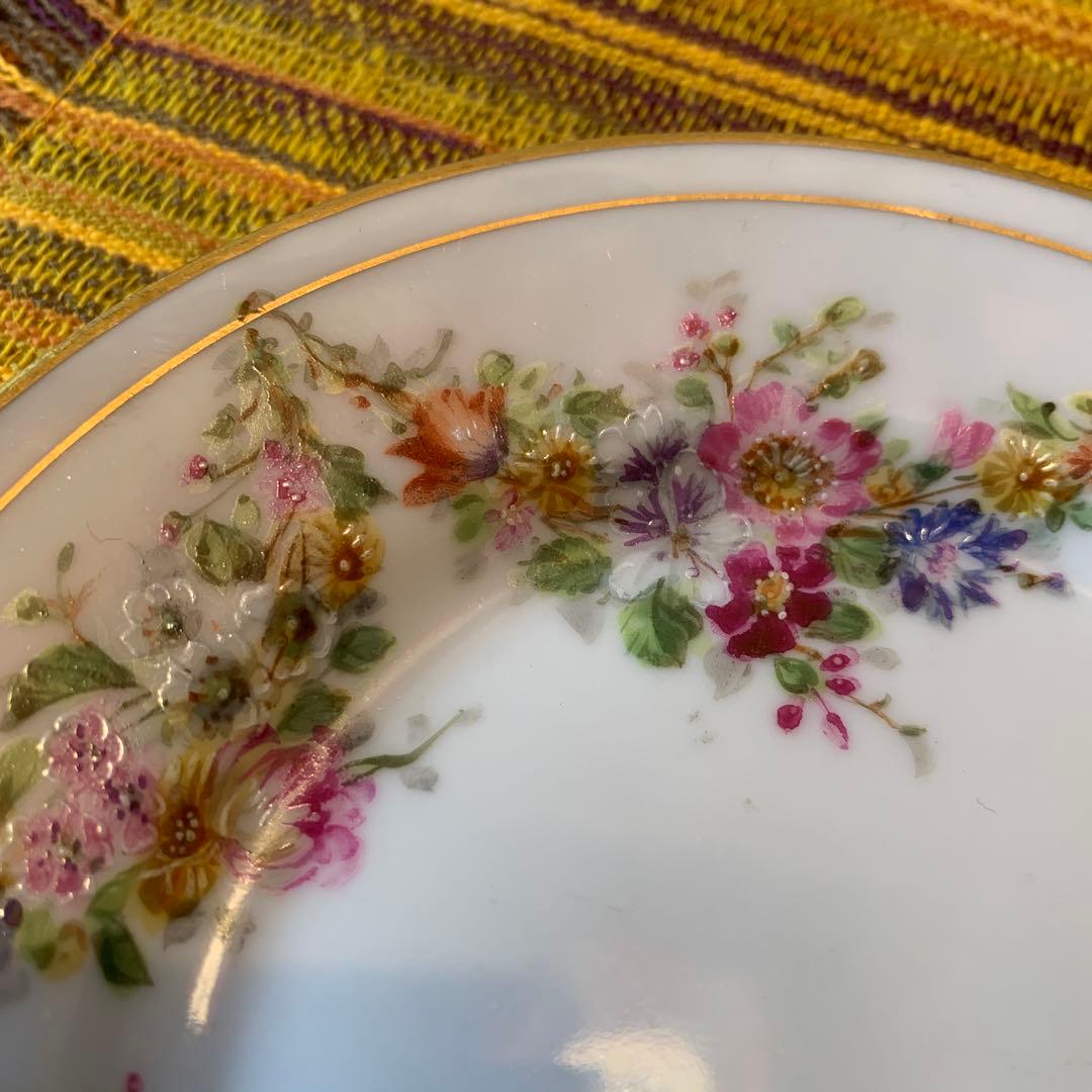 ビングオーグレンダール　(B)1870年アンティークの細かく描かれたお花が素敵！