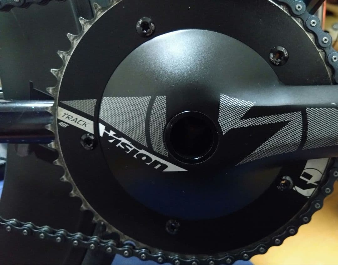 【猫富士様用：運賃込】LEADER735 ピストバイク マーブル×ラメ