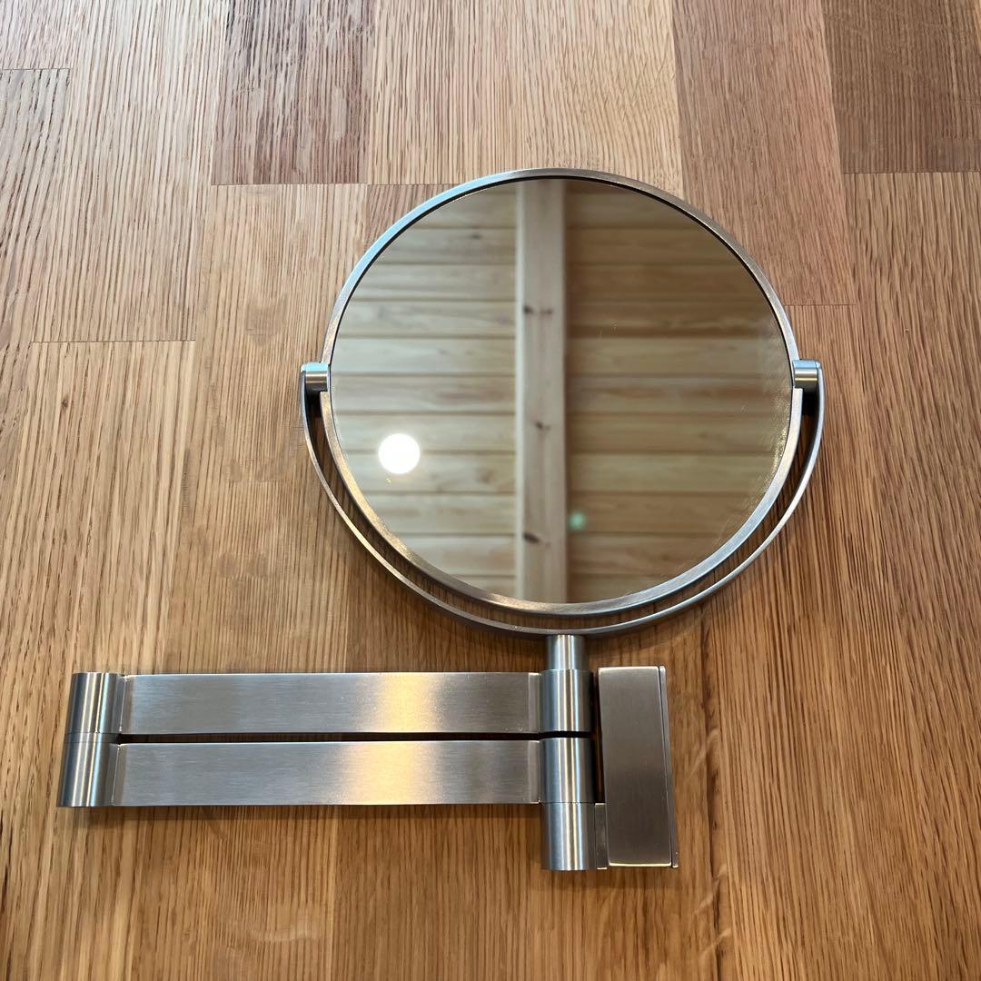 ZACK ザック 40109 壁付け ミラー 3倍 ステンレス ヘアライン仕上げ