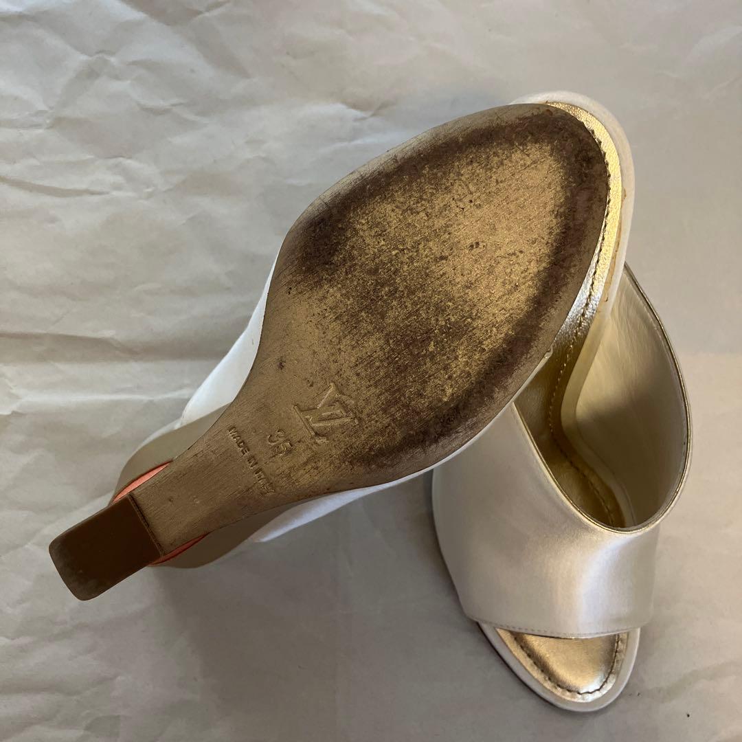 LOUIS VUITTON パールホワイト シルクミュール