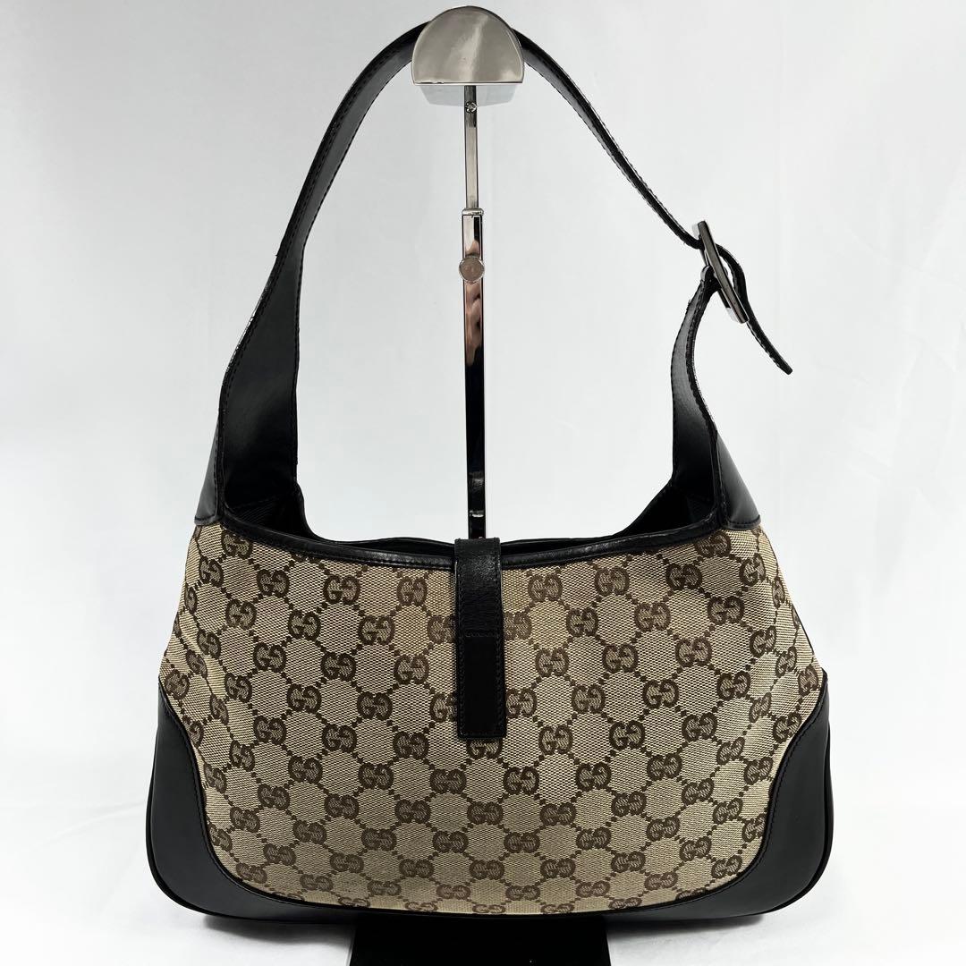 ✨GUCCI ジャッキー ワンショルダーバッグ シェリーライン GGキャンパス