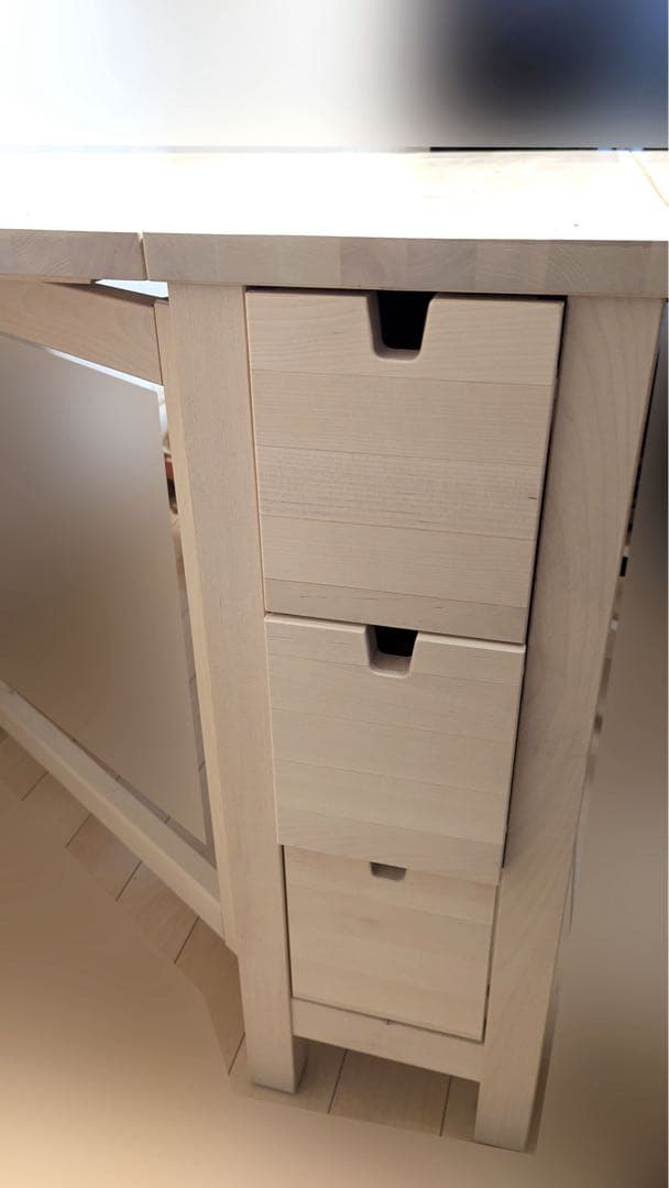 【のんきもの】IKEA ノールデンNORDENゲートレッグテーブル バーチ