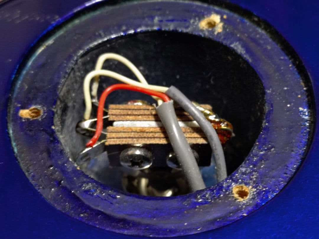 【USED】Burny_レスポール_エレキギター_ジャンク品扱い_ブルー