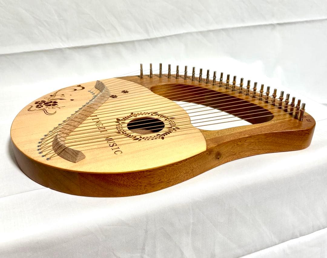 【美品】JINGZI MUSIC ライアーハープ 24弦 ミニハープ