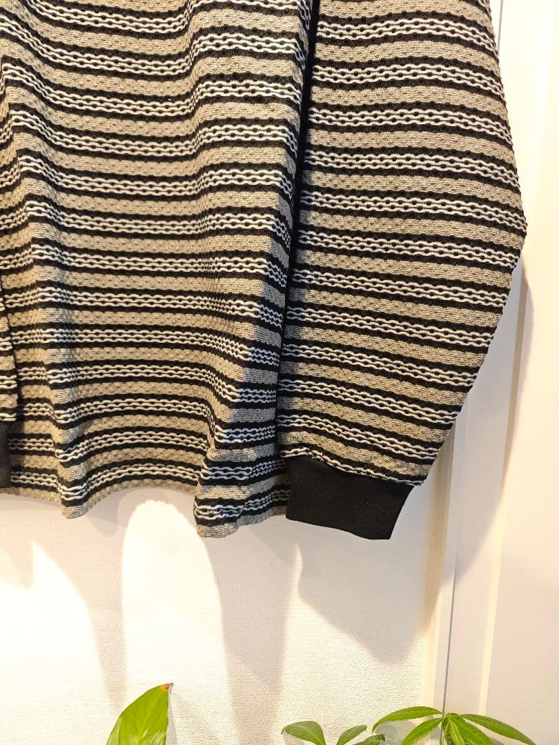 COOTIE (クーティー)　 Jacquard Border L/S Tee