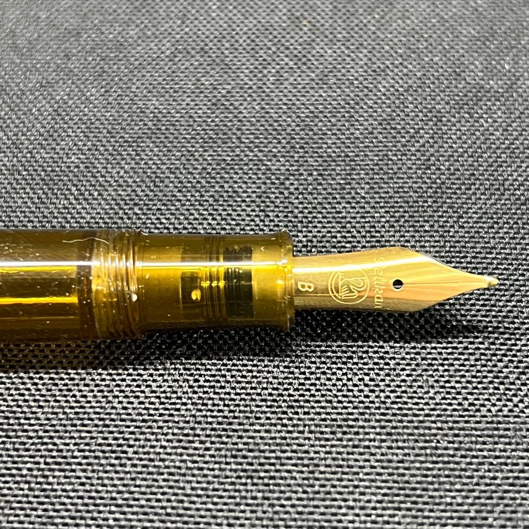 B2【used】ペリカン　万年筆　GV300 アンバー　インクセット