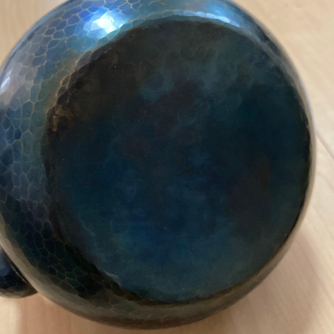 【美品】玉川堂 鎚起銅器 湯沸 紫金色