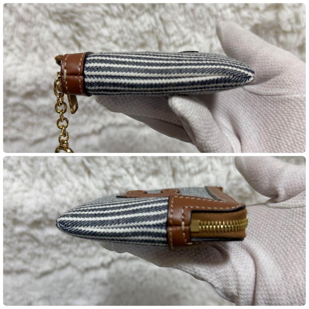 【未使用】セリーヌ　デニム　&カードポーチ　キーリング付き