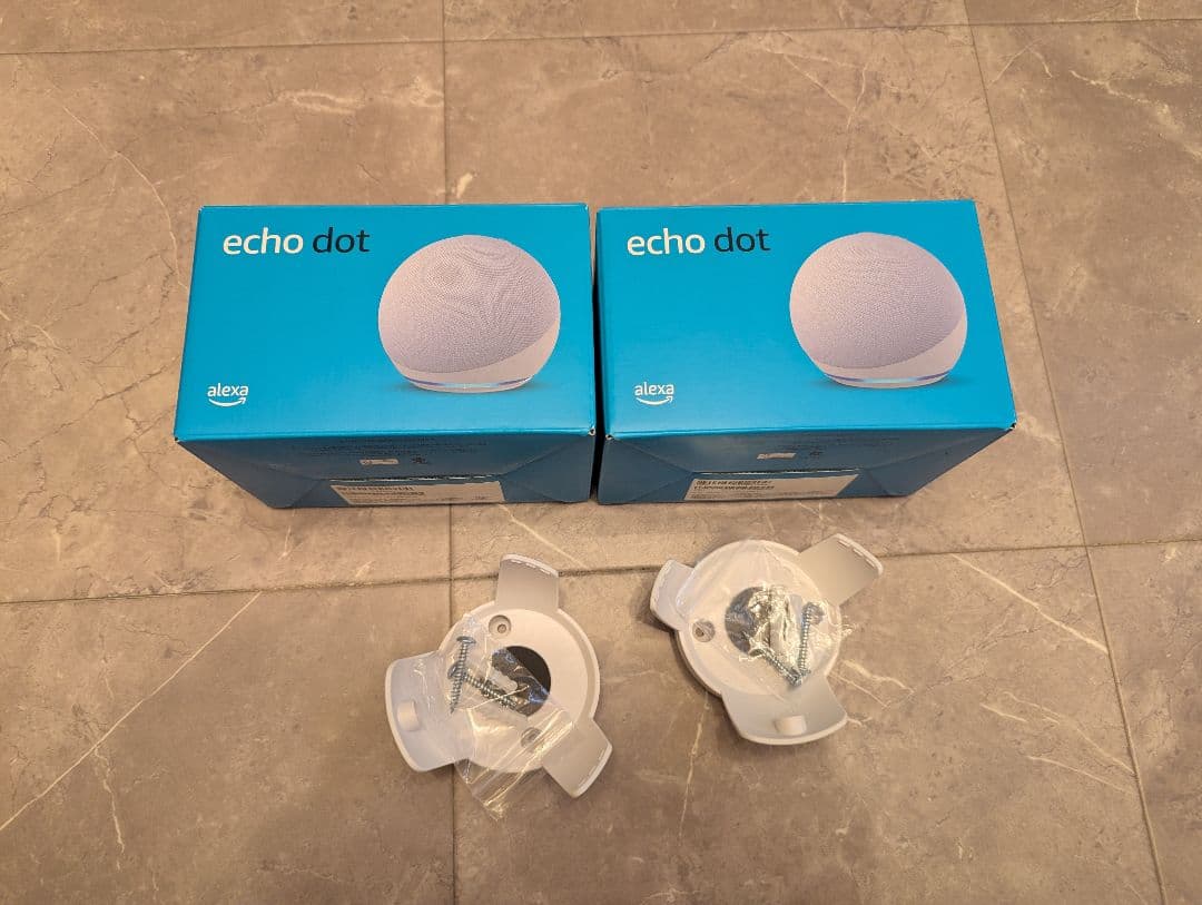 極美品 Echo Dot (エコードット) 第5世代 グレイシャーホワイト ２台