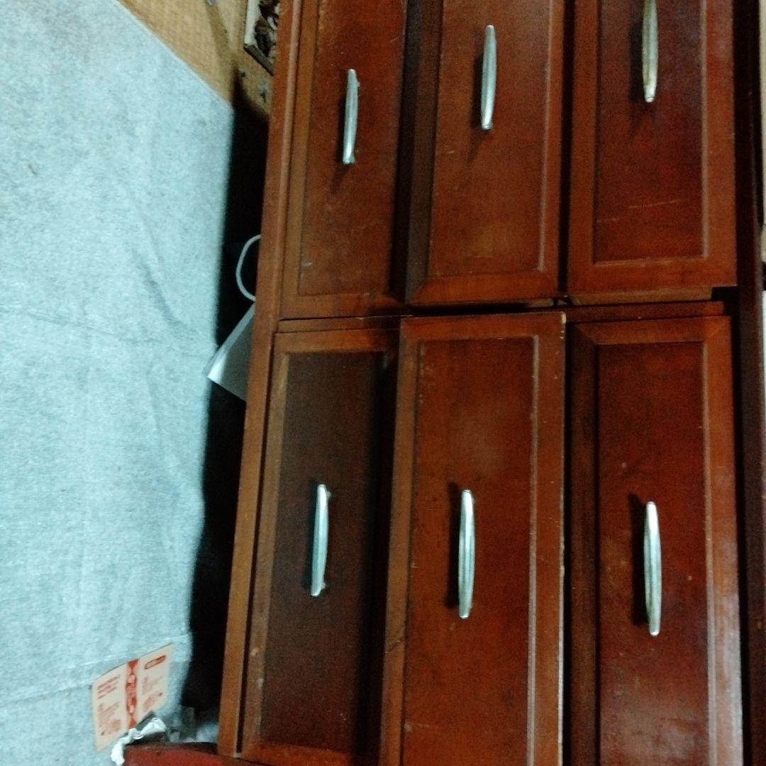 アメリカンチェスト木製タンス 6引き出し 茶色