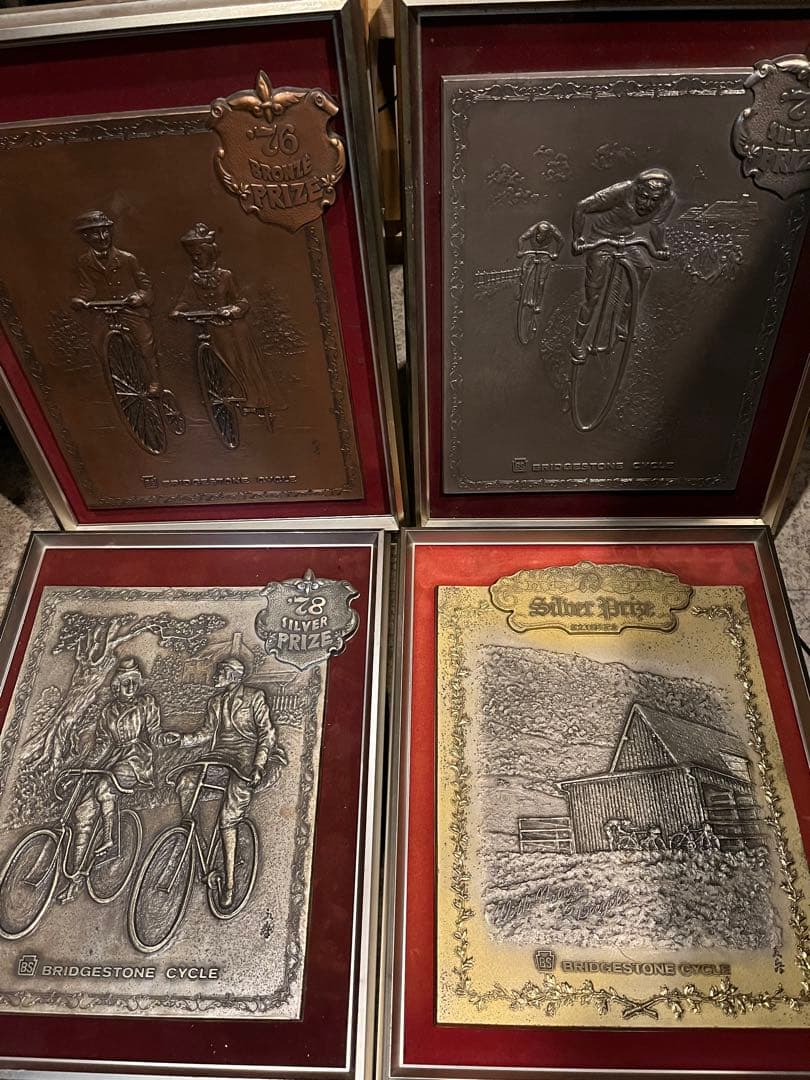 Taoブリヂストン看板、16枚ブリヂストン表彰額、ブリヂストン記念看板、