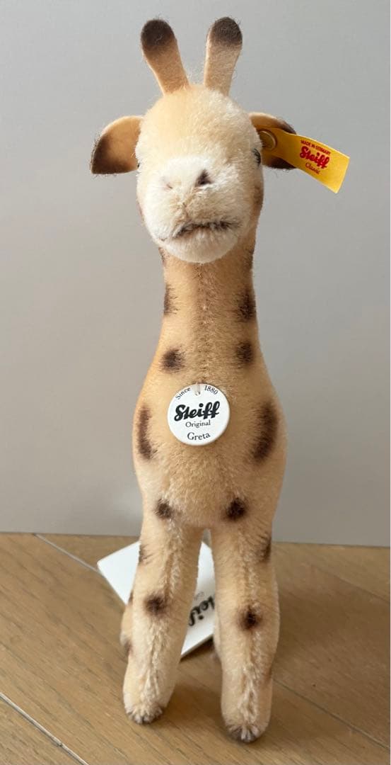 新品未使用 シュタイフ キリンのグレタ モヘア