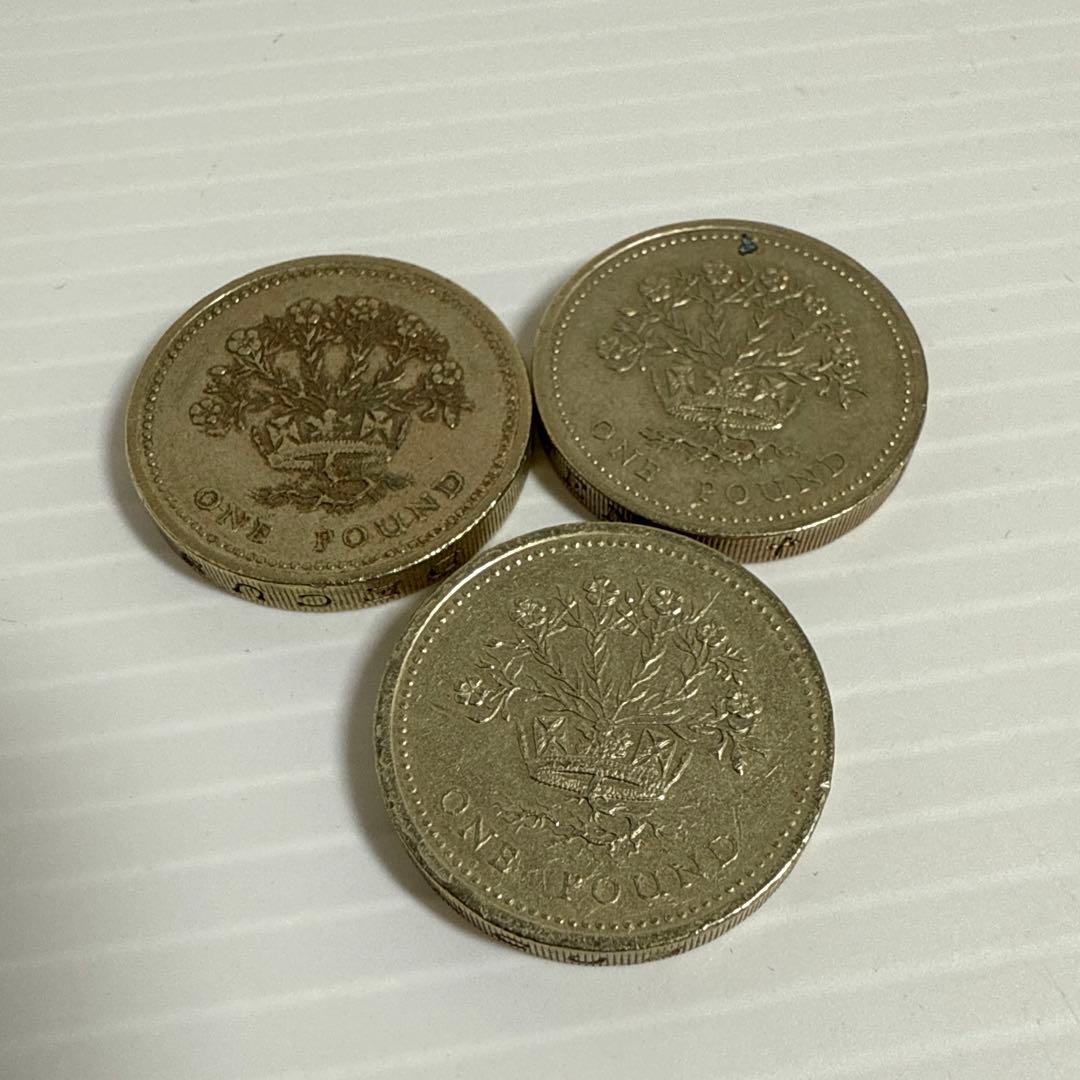 レア！旧１ポンド イギリス 赤いライオン ドラゴン 等 硬貨 9種29点セット