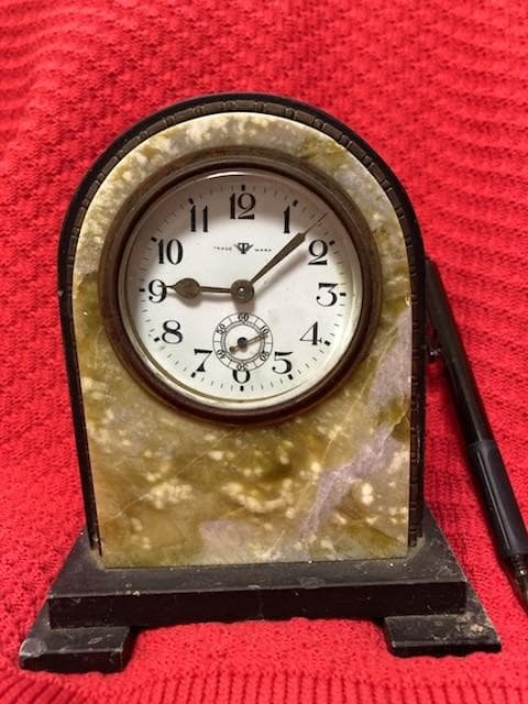 ★アンティークレトロ!! 精工舎「TRADE MARK」大理石の置時計★